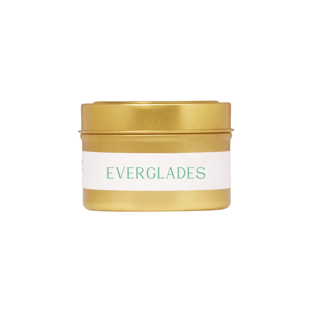 Everglades Travel Candle - Citrus, Bamboo, Jasmine & Green Leaves. - The Roosevelts Candle Co.