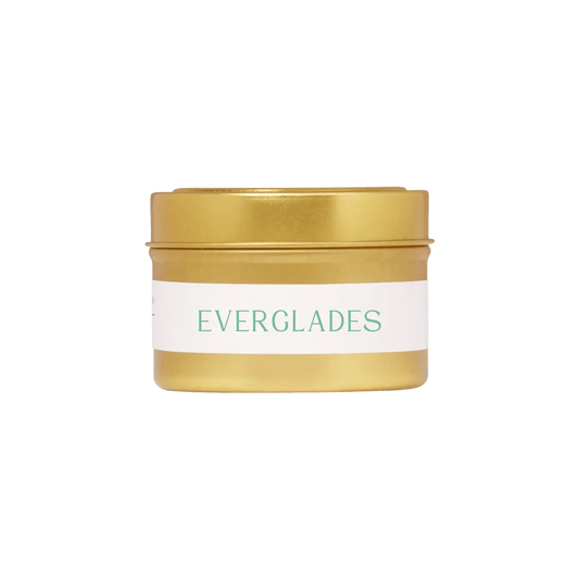 Everglades Travel Candle - Citrus, Bamboo, Jasmine & Green Leaves. - The Roosevelts Candle Co.