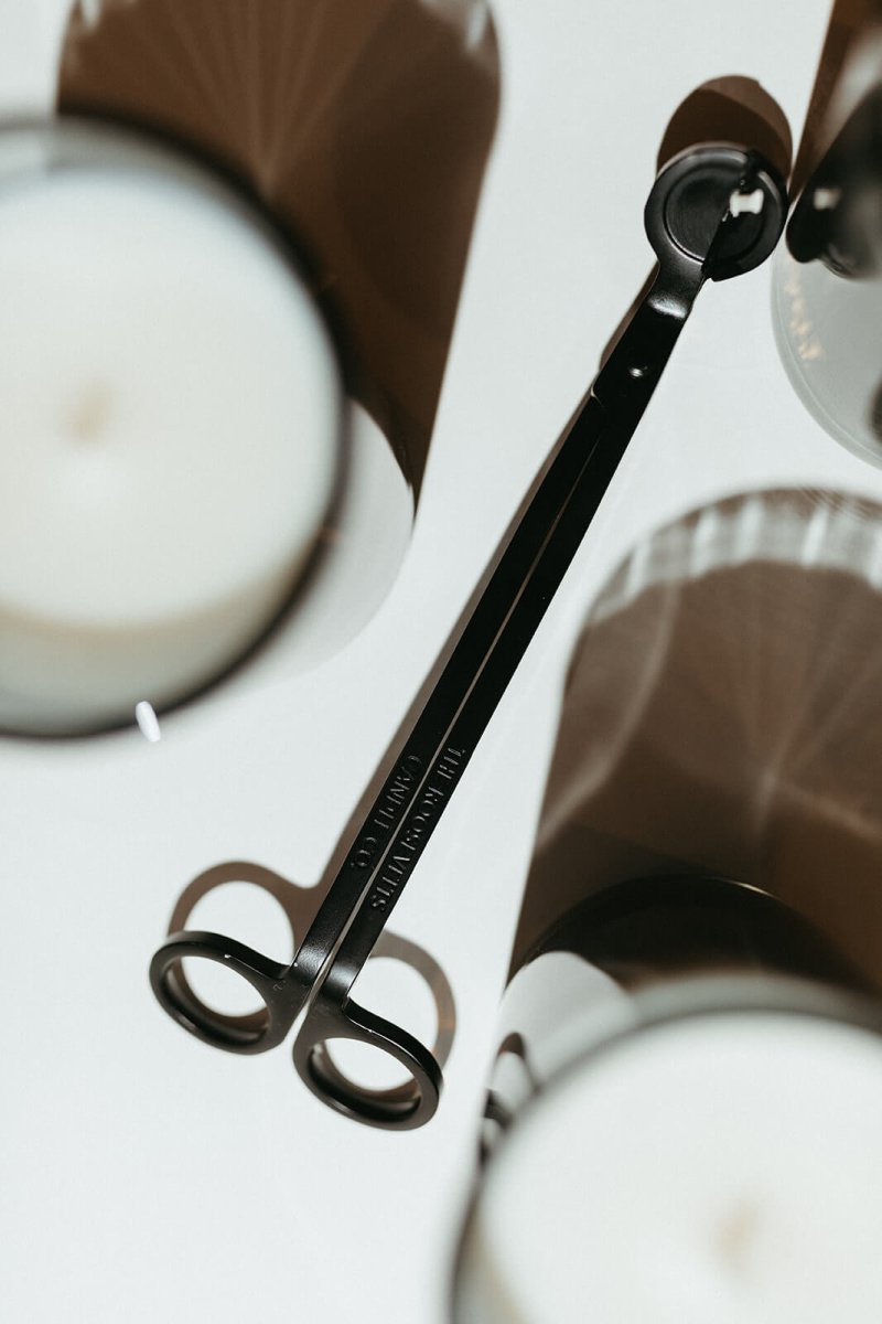 Matte Black Candle Trimmer + Snuffer - The Roosevelts Candle Co.-