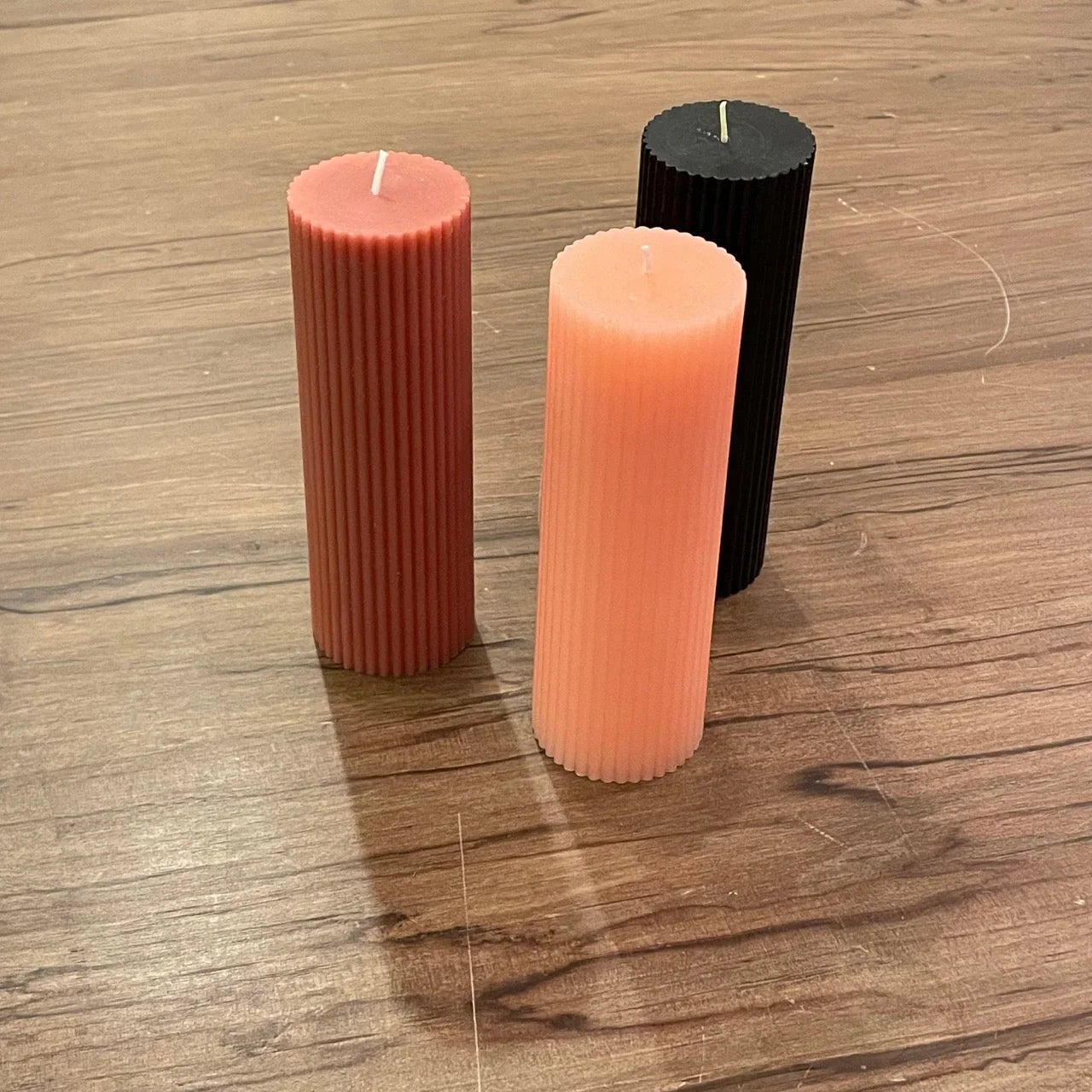 Ribbed Pillar Candle - The Roosevelts Candle Co.