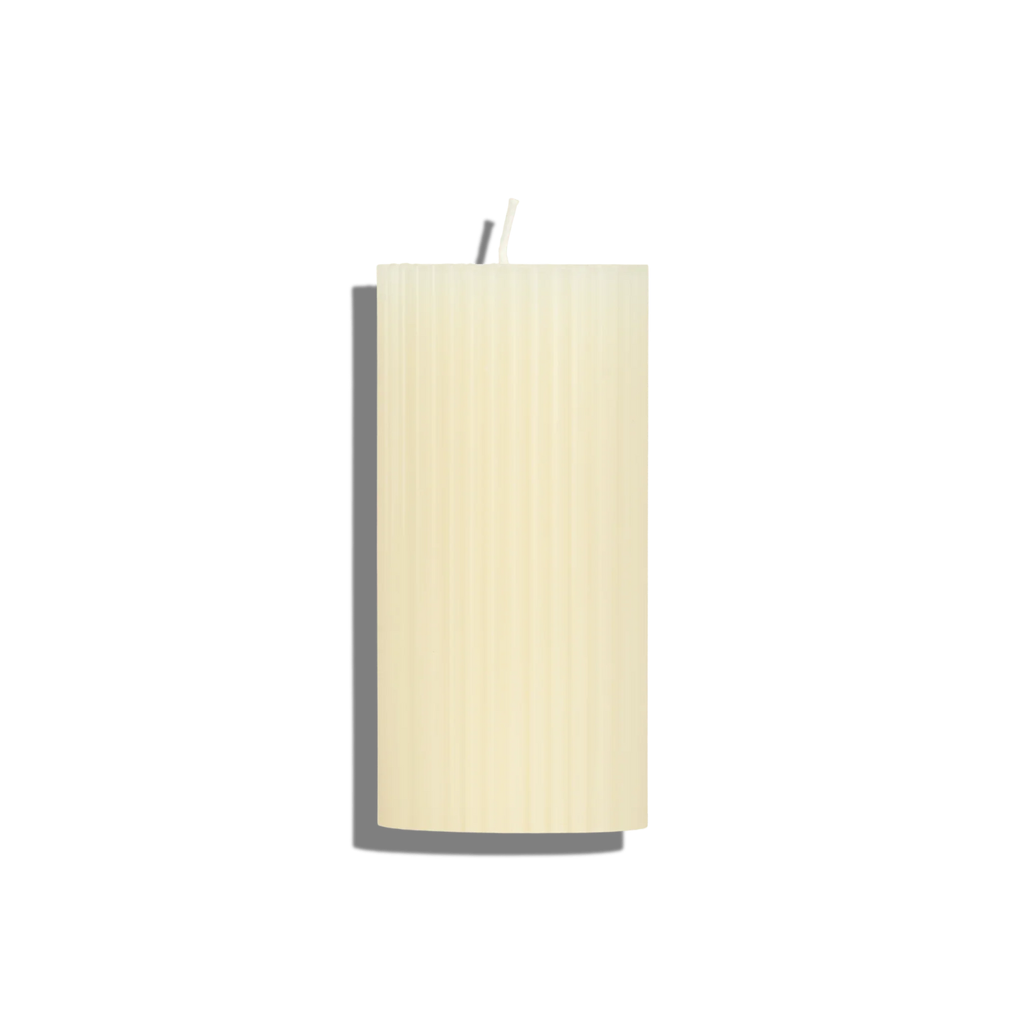 Ribbed Pillar Candle - The Roosevelts Candle Co.