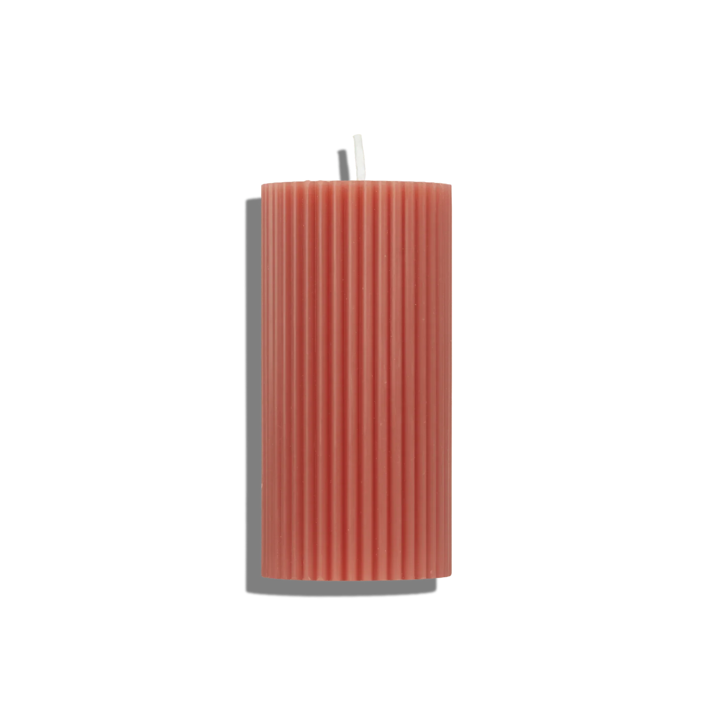 Ribbed Pillar Candle - The Roosevelts Candle Co.