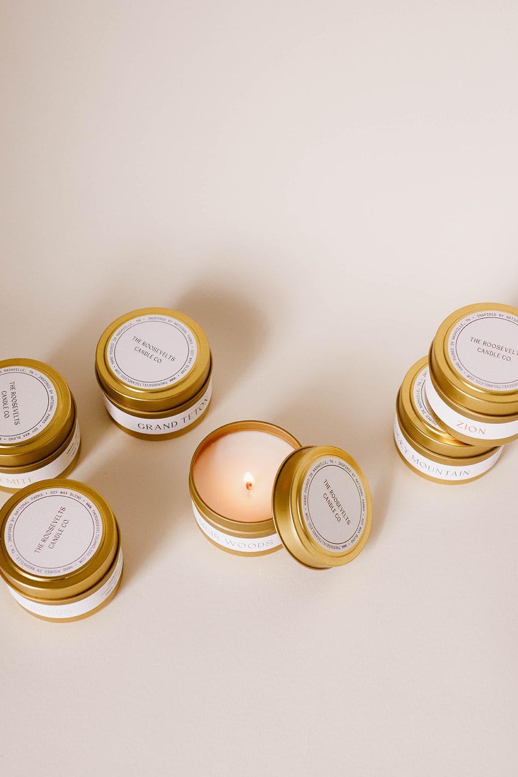 Yellowstone Travel Candle - The Roosevelts Candle Co.