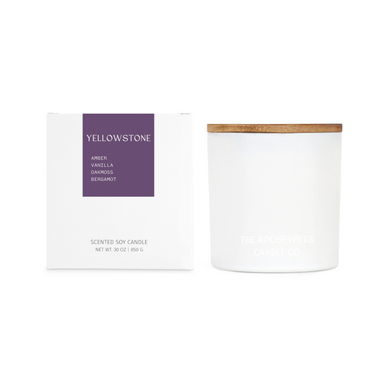 Yellowstone 3 Wick Candle - The Roosevelts Candle Co.