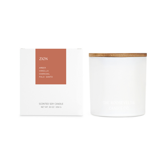 Zion 3 Wick Candle - The Roosevelts Candle Co.