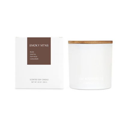 Smoky Mtn 3 Wick Candle - The Roosevelts Candle Co.