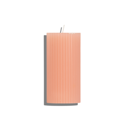 Ribbed Pillar Candle - The Roosevelts Candle Co.