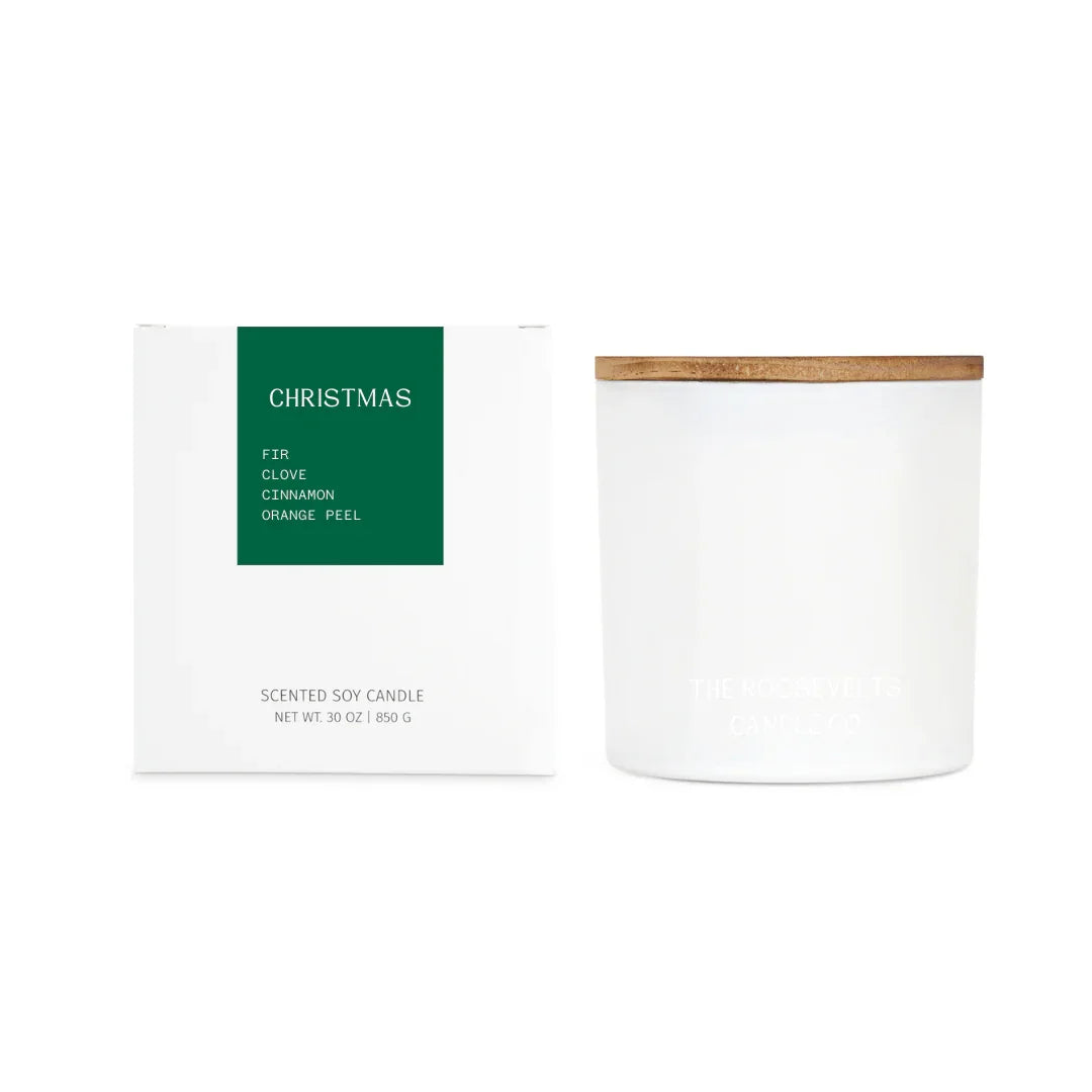 Christmas 3 Wick Candle - The Roosevelts Candle Co.-Candle
