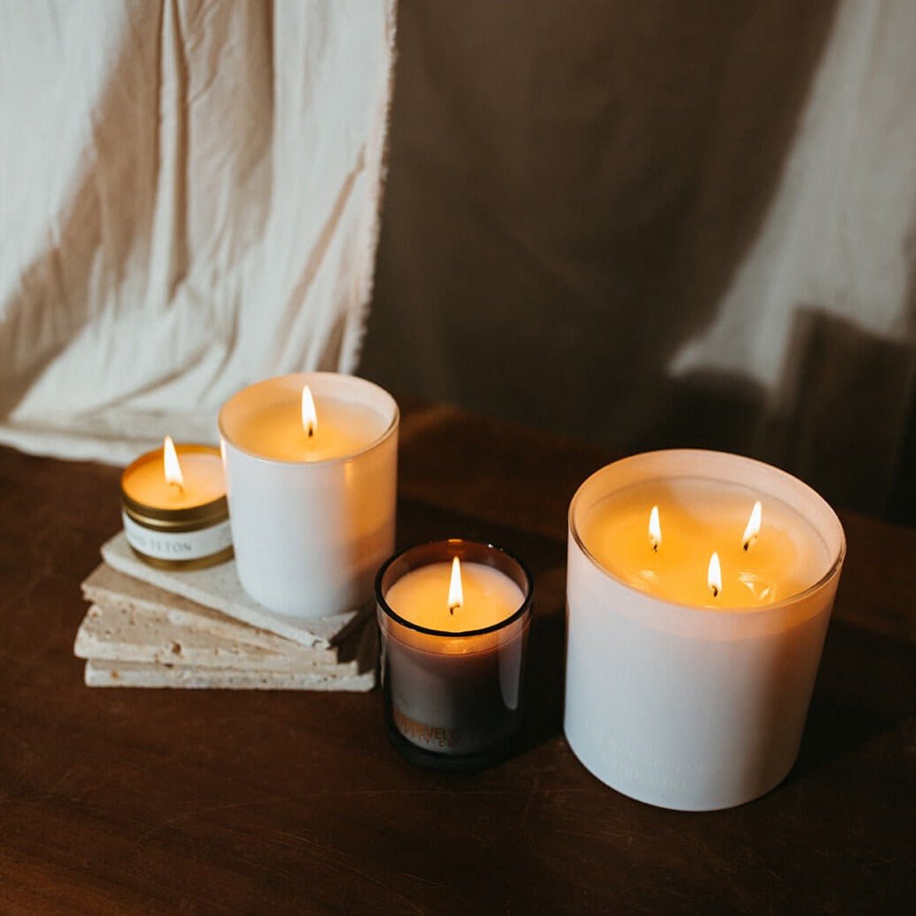 Grand Teton Candle - Sandalwood, Oakmoss, Amber, Lemon & Sage - The Roosevelts Candle Co.