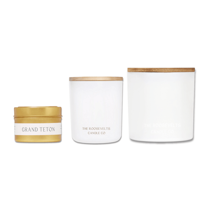 Grand Teton Trio Candles - The Roosevelts Candle Co.-Candle