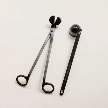 Matte Black Candle Trimmer + Snuffer - The Roosevelts Candle Co.-