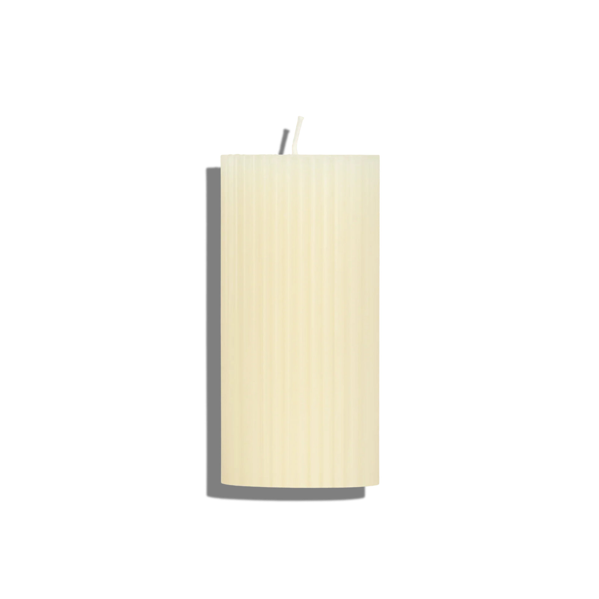 Ribbed Pillar Candle - The Roosevelts Candle Co.