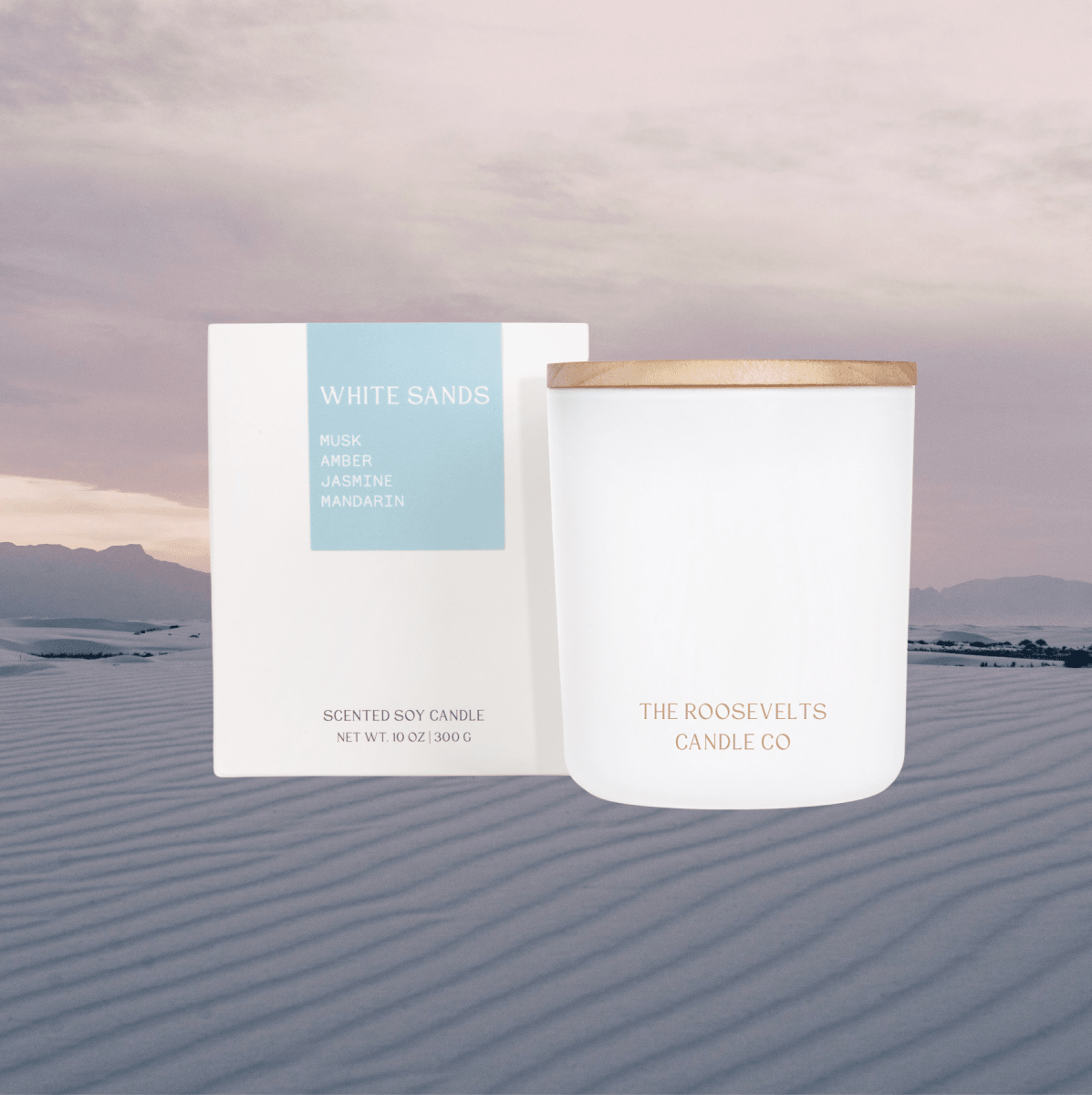 White Sands Candle Trio - The Roosevelts Candle Co.-Candle