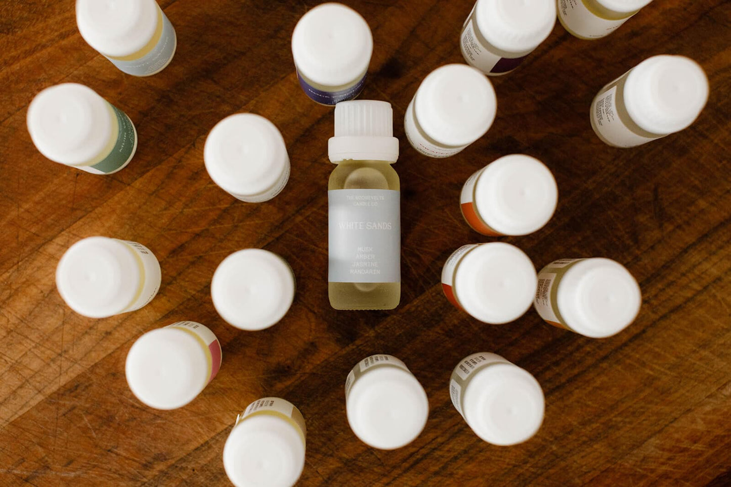 White Sands Oil Blend - Sea Salt, Jasmine, Dark Musk, Amber & Mandarin. - The Roosevelts Candle Co.