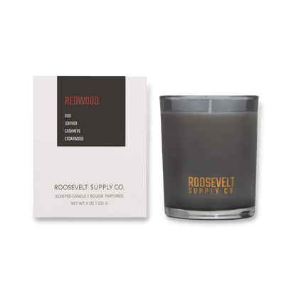 redwood candle, the roosevelts candle co, soy candle