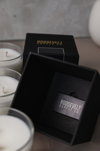 Redwood Cocktail Glass Candle - The Roosevelts Candle Co.