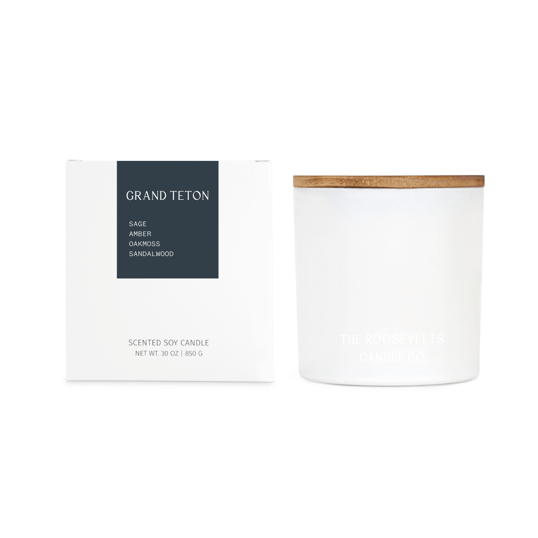 Grand Teton 3 Wick Candle - The Roosevelts Candle Co.