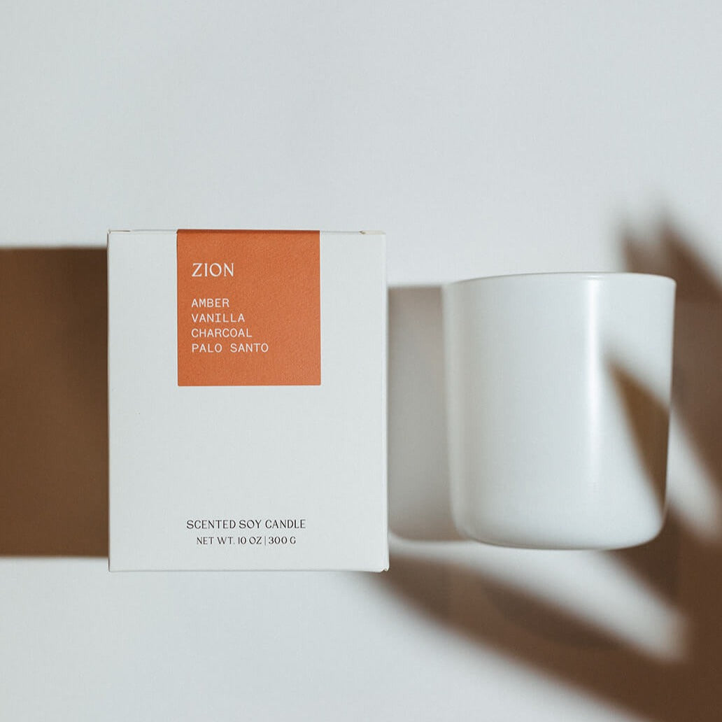 zion soy candle - the roosevelts candle co